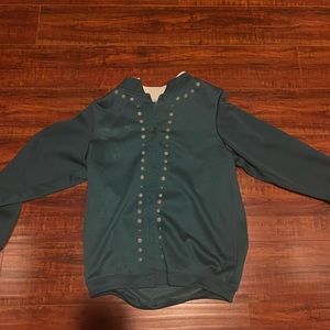 cottage core grandma sweater with flowers